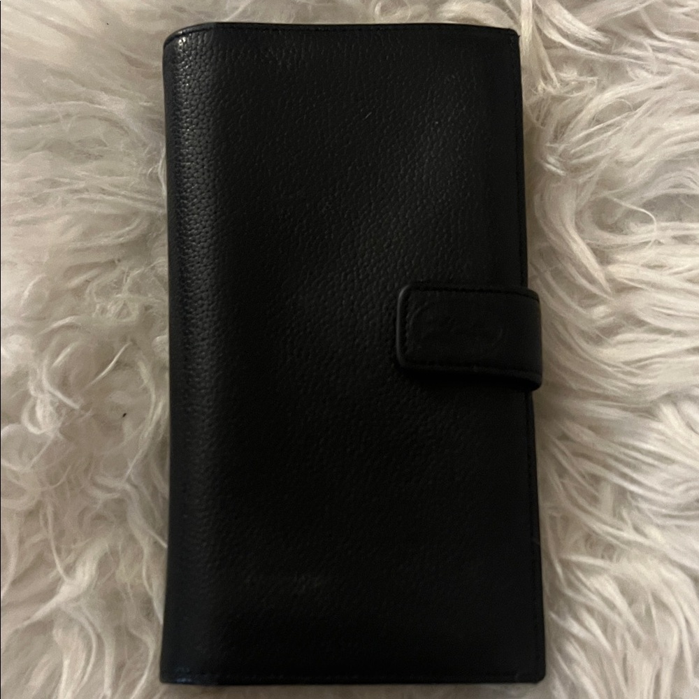 Longchamp Black Textured Leather Accessory